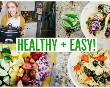 HEALTHY CROCKPOT MEALS! 3 EASY RECIPE IDEAS! BEEF ?? CHICKEN ? + VEGETARIAN ?? | Brianna K