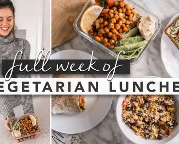 Healthy Vegan/Vegetarian Lunch Ideas From Monday to Friday