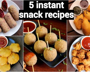 5 quick & instant kids snacks recipes