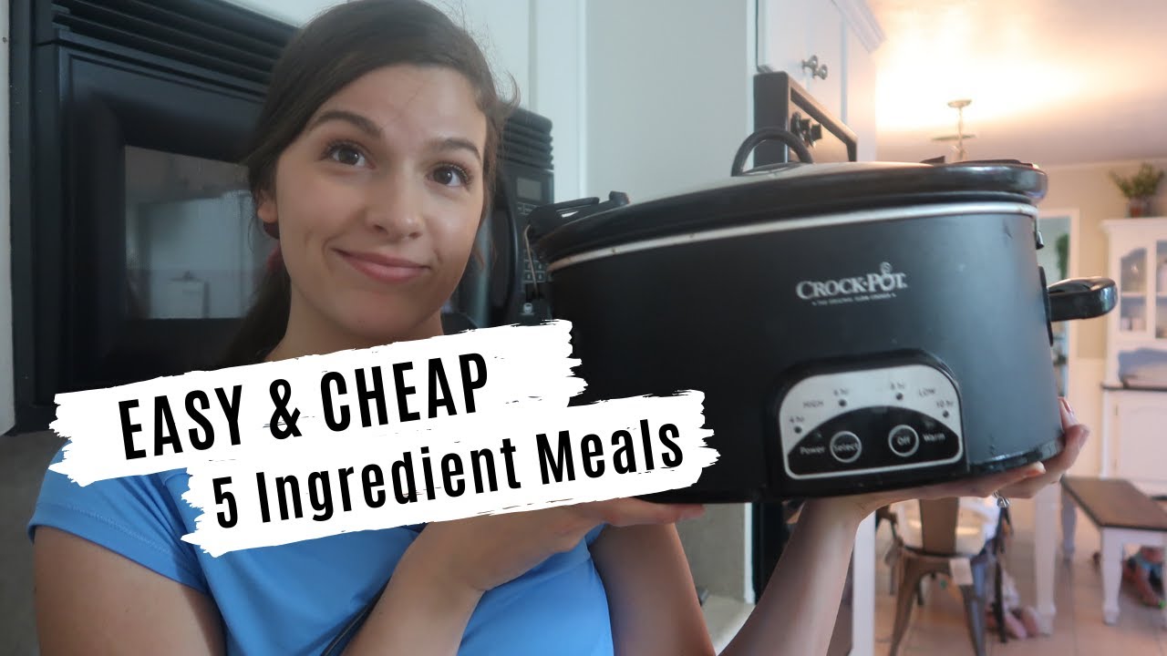 7 EASY & HEALTHY CROCKPOT MEALS: 5 INGREDIENTS OR LESS
