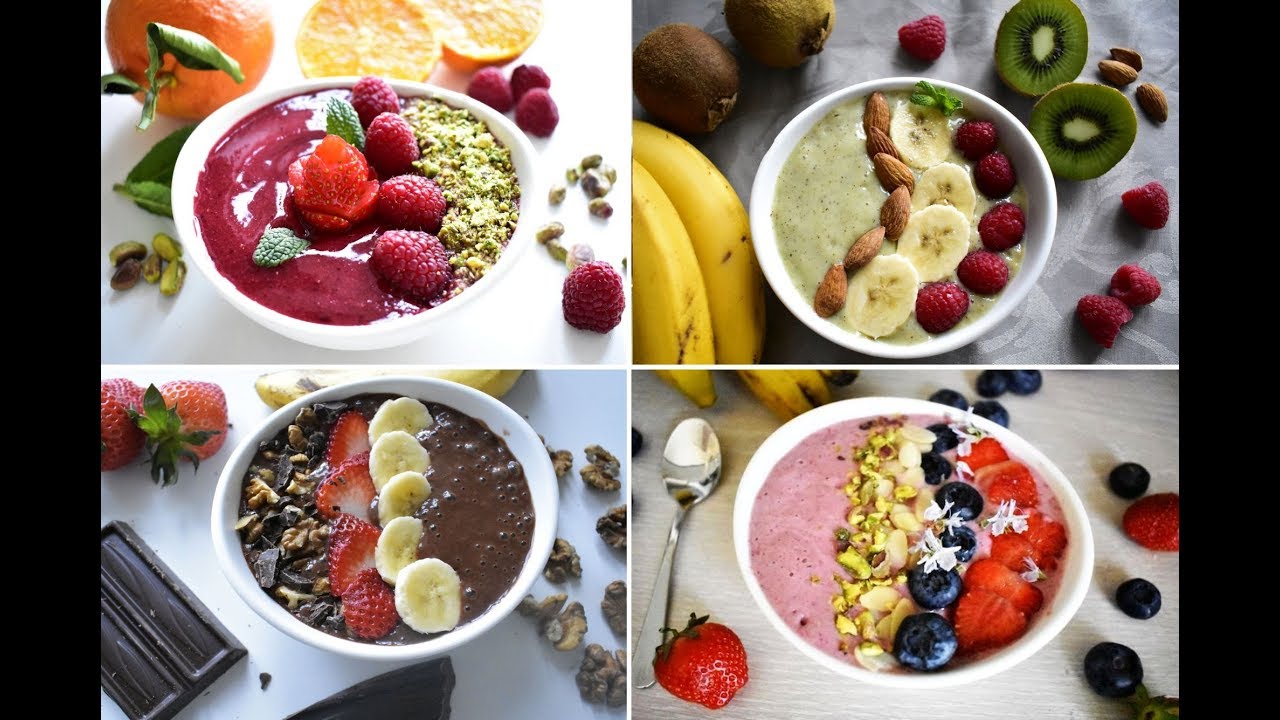 4 Smoothie bowls Recipes