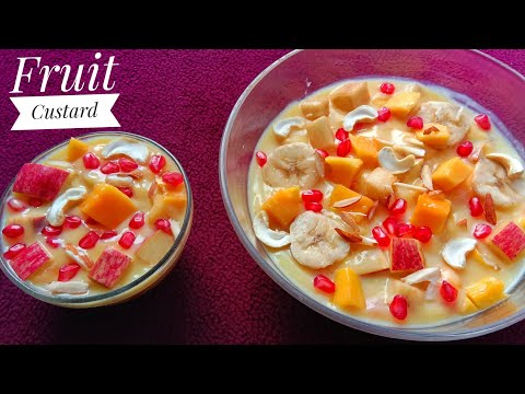 Fruit Custard Recipe | Healthy Dessert Recipe