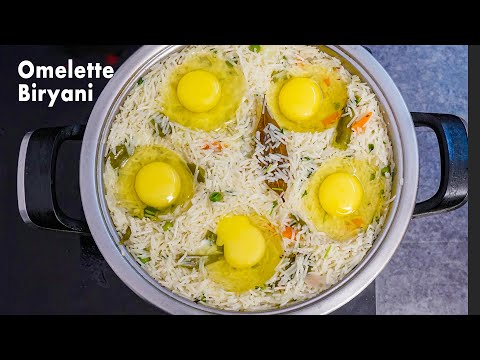 Egg Omelette Biryani | Omelette Biryani Recipe