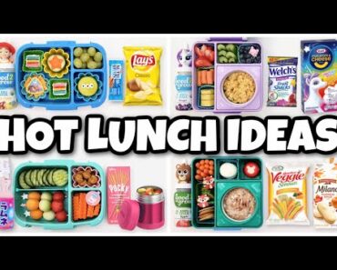 HOT LUNCHES and NO SANDWICHES! School Lunch Ideas for KIDS