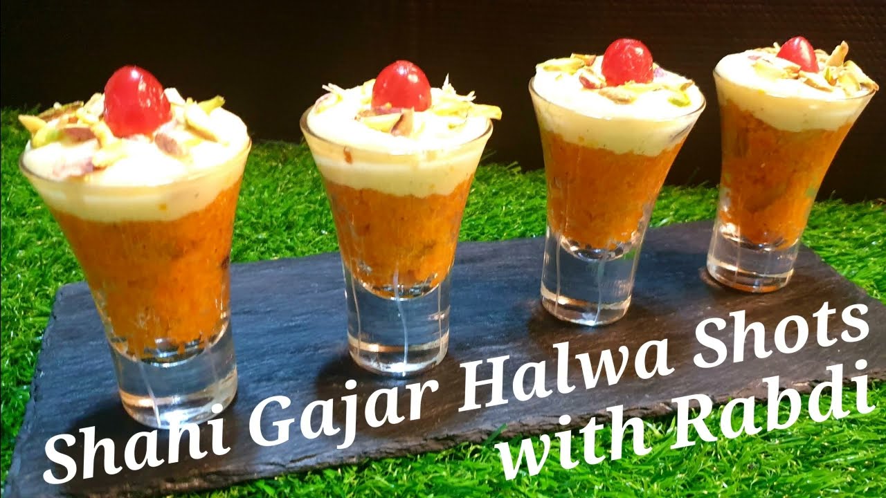 GAJAR HALWA SHOTS WITH RABDI | Indian Sweets