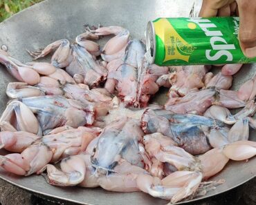 Sprite Frog Recipe!! 10 Frogs Fried Sprite for Lunch! Braised