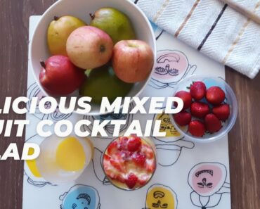 Delicious Mixed Fruits Cocktail/Dessert|Healthy Dessert Recipe|Unique Homemade Fresh Fruit Cocktail