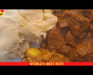 Eating World’s Best Roti | Curry Dish Eating World’s Best Roti | Curry Dish