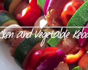 VEGETABLE AND CHICKEN KEBABS OFF THE GRILL VEGETABLE AND CHICKEN KEBABS OFF THE GRILL