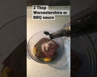 When I was Amish this is how we made burgers