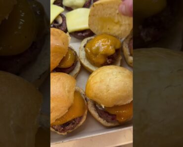Game Day Mini Burgers #grilling #recipe #sliders #beef #food #campchef