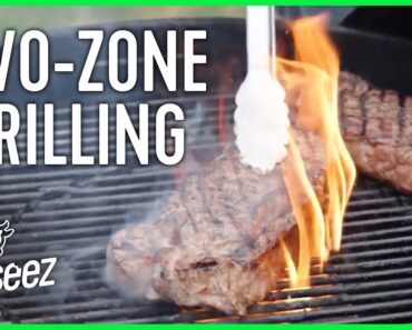 Reverse Sear Steak Grill Setup