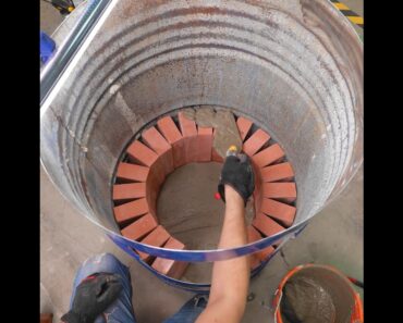 We turned a drum barrel into BBQ smoker ️ Cool We turned a drum barrel into BBQ smoker ️ Cool