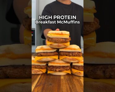 High Protein Meal Prep Breakfast McMuffins! #highprotein #mealprep #foodie #healthyrecipes High Protein Meal Prep Breakfast McMuffins! #highprotein #mealprep #foodie #healthyrecipes