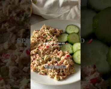 Easy high protein lunch recipe! Spicy Tuna Salad ️ dietitian Easy high protein lunch recipe! Spicy Tuna Salad ️ dietitian